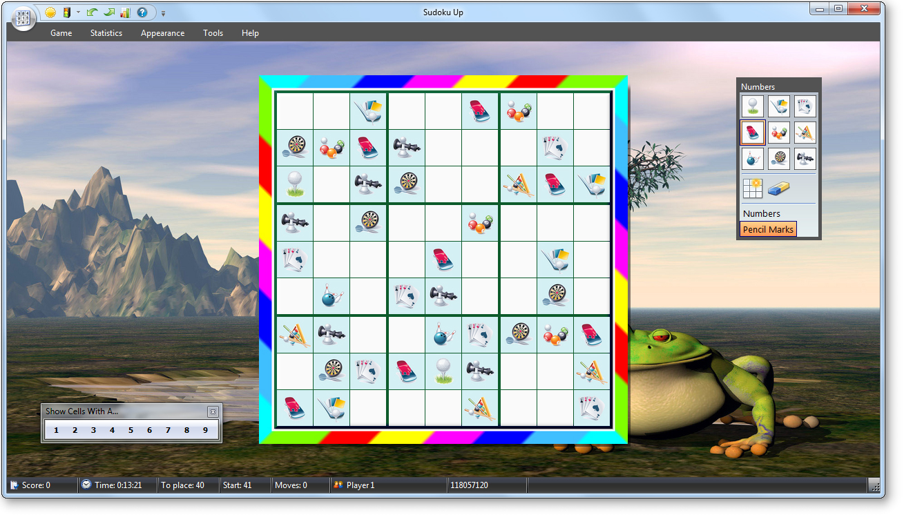 Sudoku Up - Layout with Game Icons screenshot